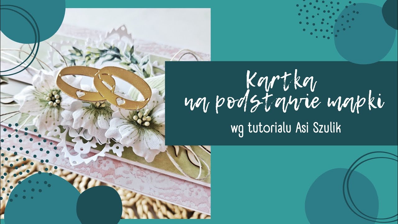 Kartka na podstawie mapki i tutorialu Asi Szulik