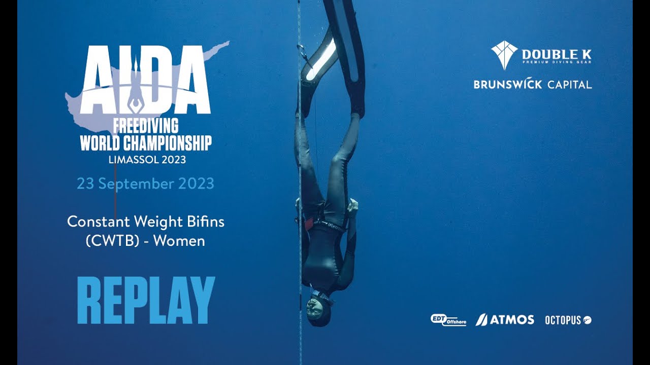 AIDA Depth World Championship Limassol 2023 - Constant Weight Bifins (CWTB) - Women