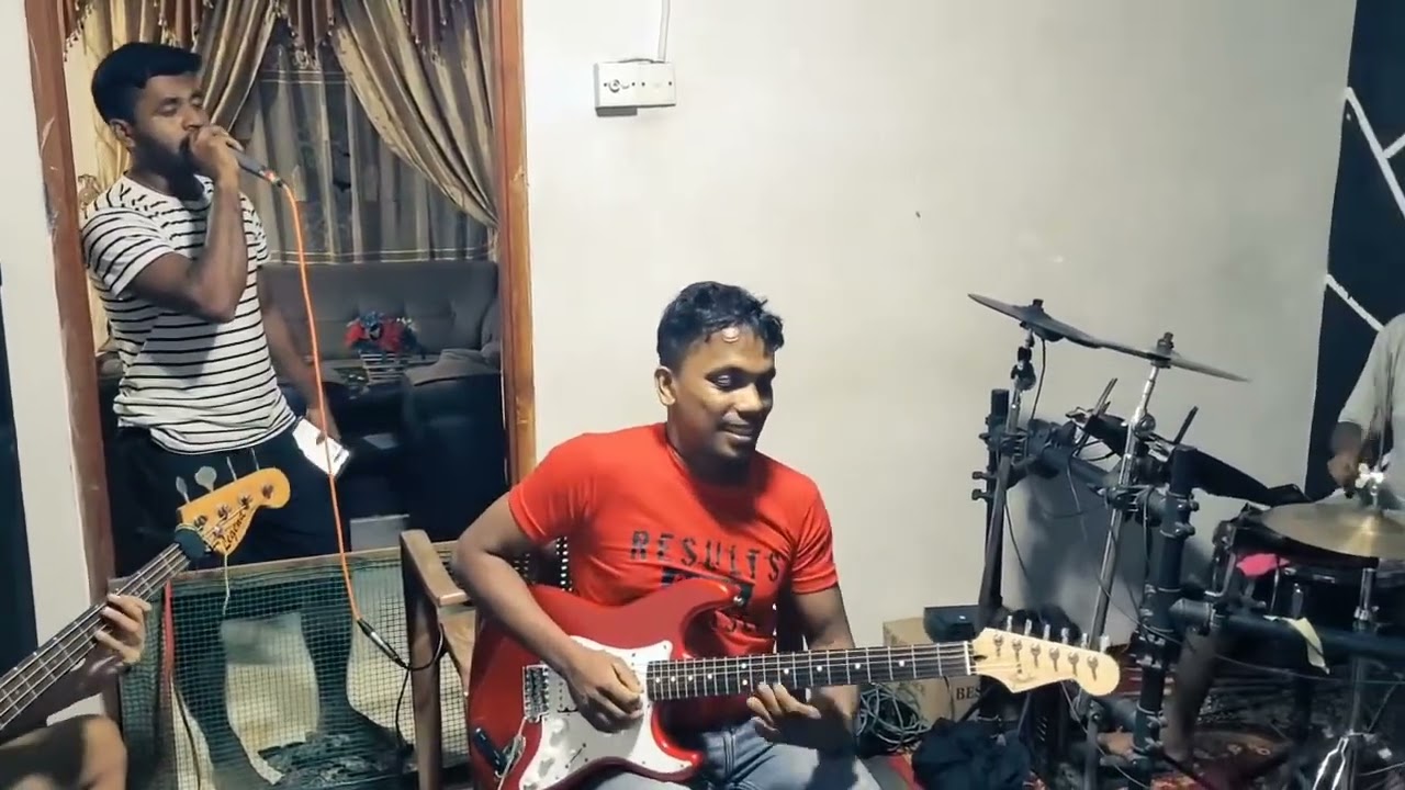 Chandana Liyanarachchi Nanostop music band practice