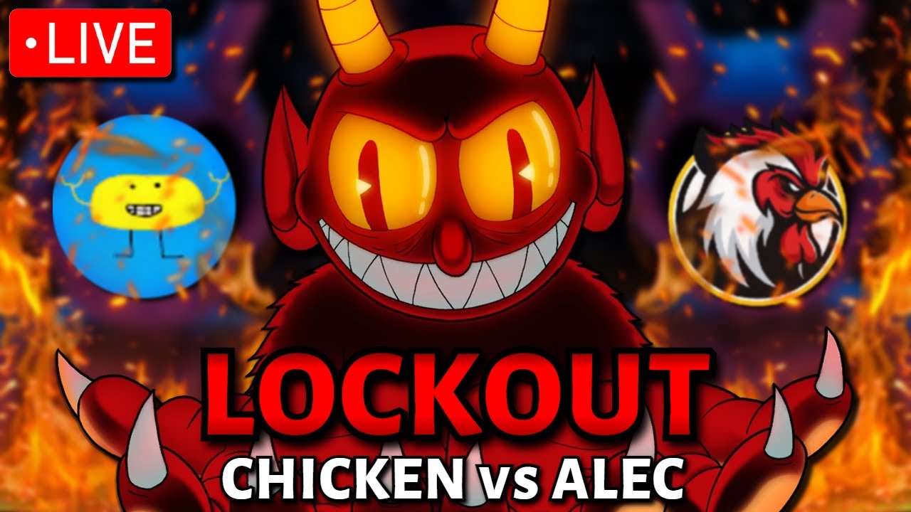 *LIVE* The ULTIMATE Cuphead Lockout CHALLENGE | Chickeninja42 vs Barely Alec (Cuphead Bingo)