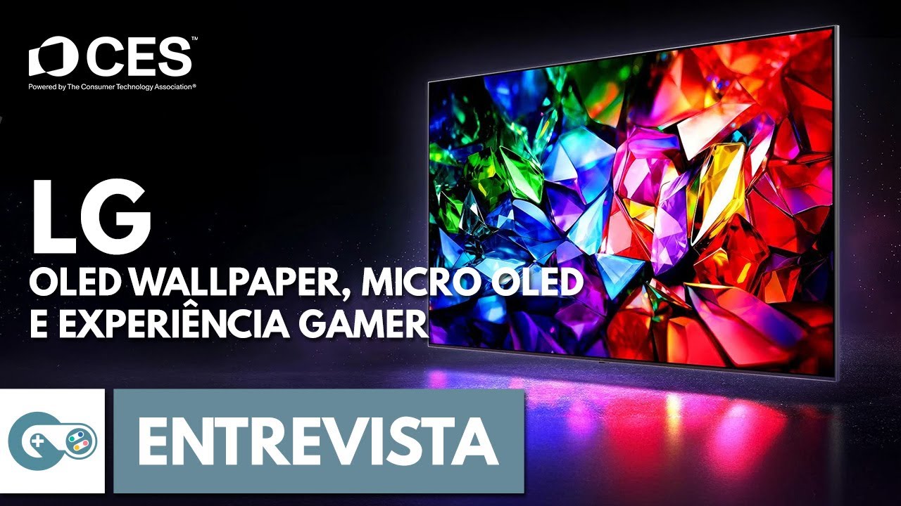 LG apresenta o futuro das TVs! OLED Wallpaper, MicroOLED e experiência gamer na CES 2026