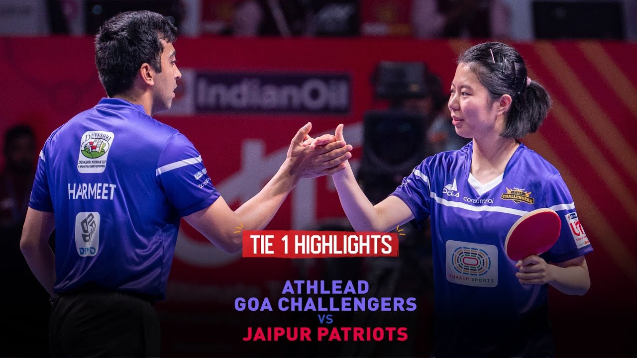 Athlead Goa Challengers v Jaipur Patriots | IndianOil UTT 2024 | Tie 1-Highlights
