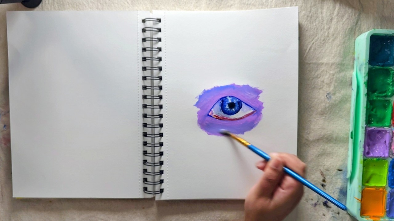 How to paint an eye (easy)