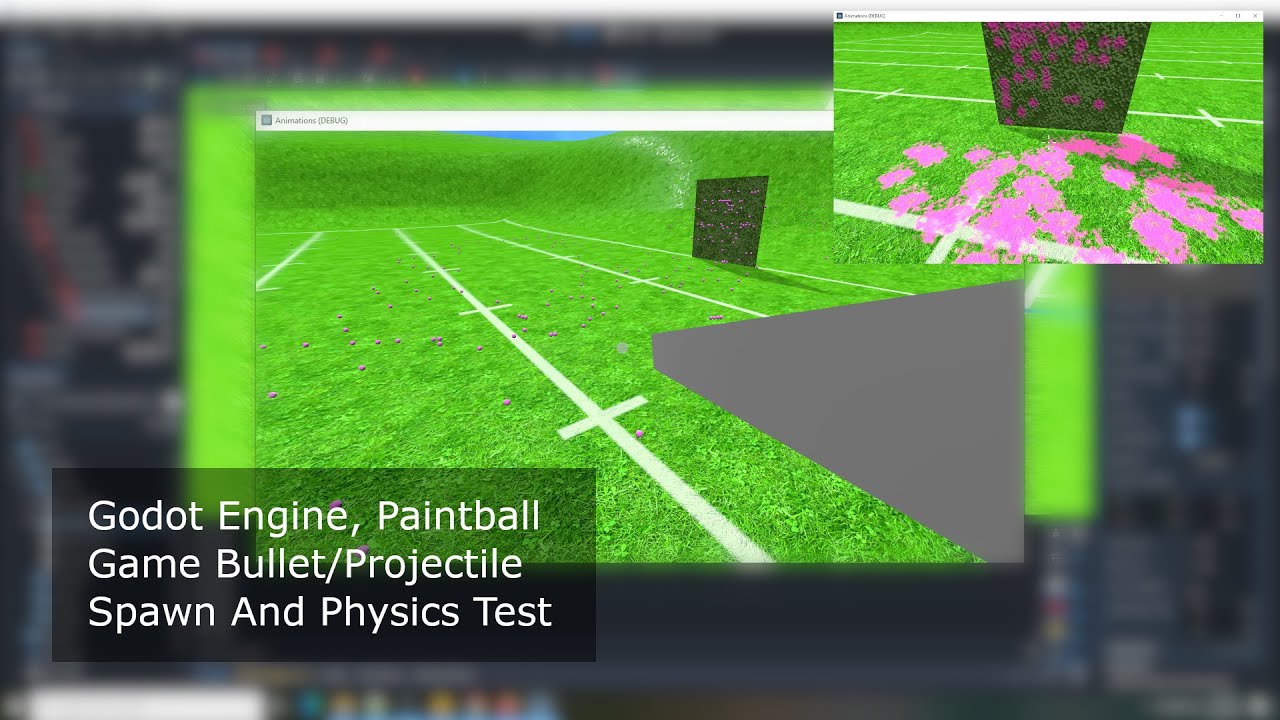 Godot Engine, Paintball Game Bullet/Projectile Spawn And Physics Test