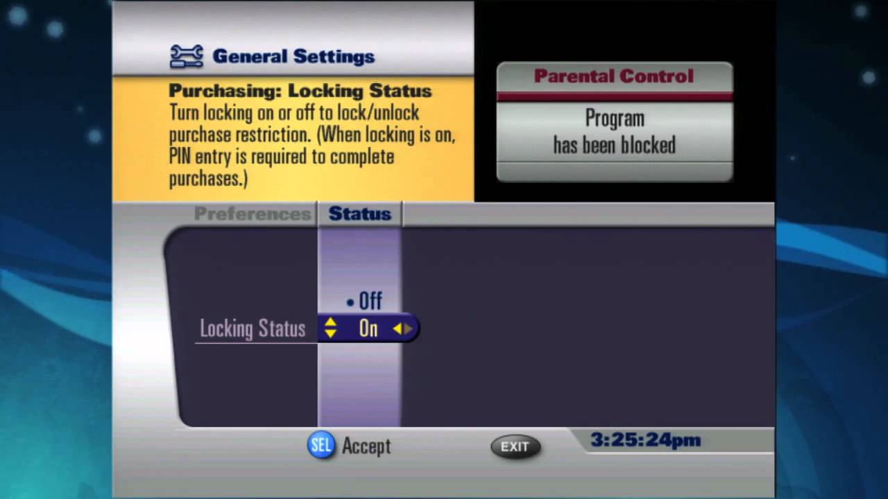 How to set Pin Codes for Cox advanced TV DVR receivers