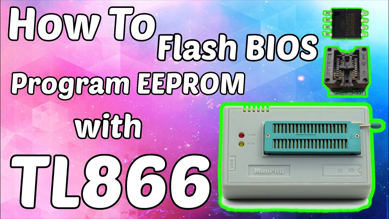 How To Flash BIOS, Program EEPROM with TL866  Programmer, Laptop Repair