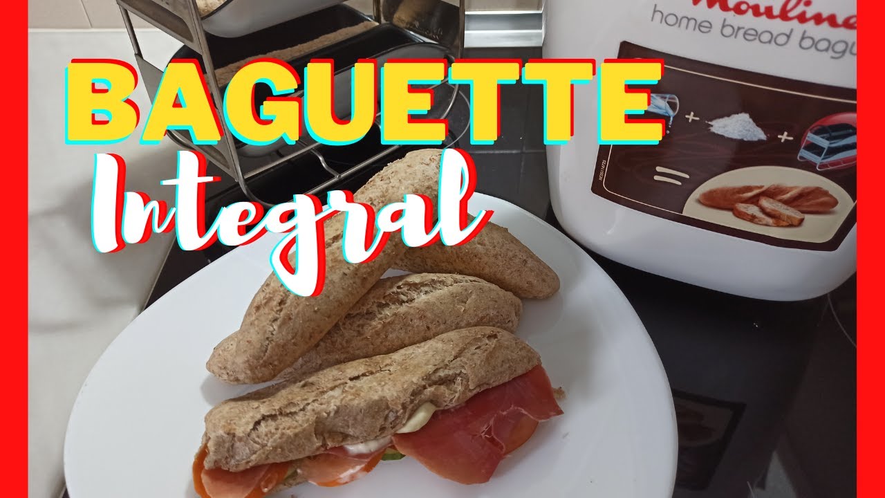 【RECETA】►Mini Baguette Integral en Panificadora Moulinex 🥖🥖