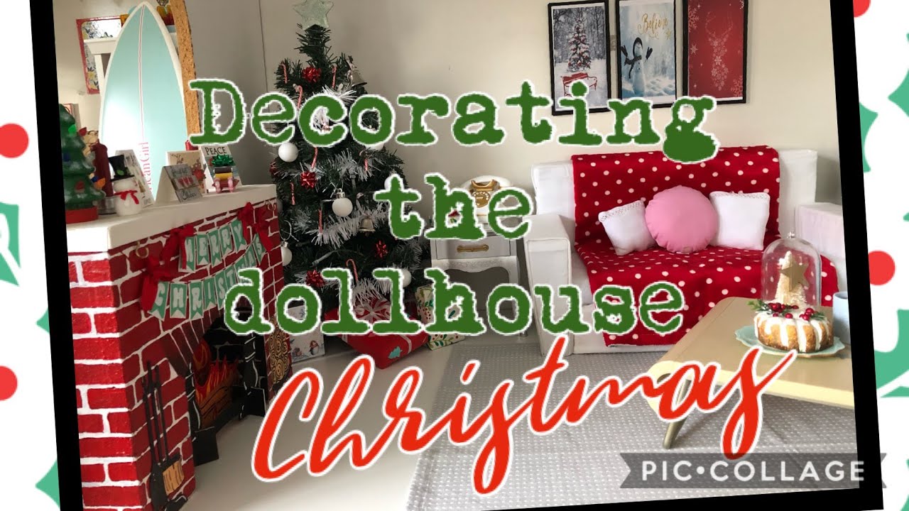 Decorating the AG Dollhouse for Christmas