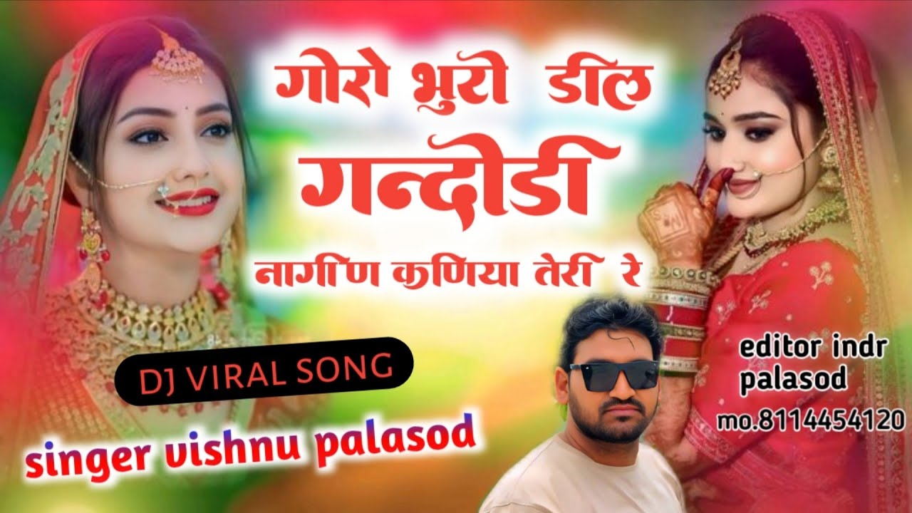 ।।गोरो भुरो डील गन्दोडी नागीन कणिया तेरी रे।।dj viral song.singer vishnu palasod #meenageet #djsong