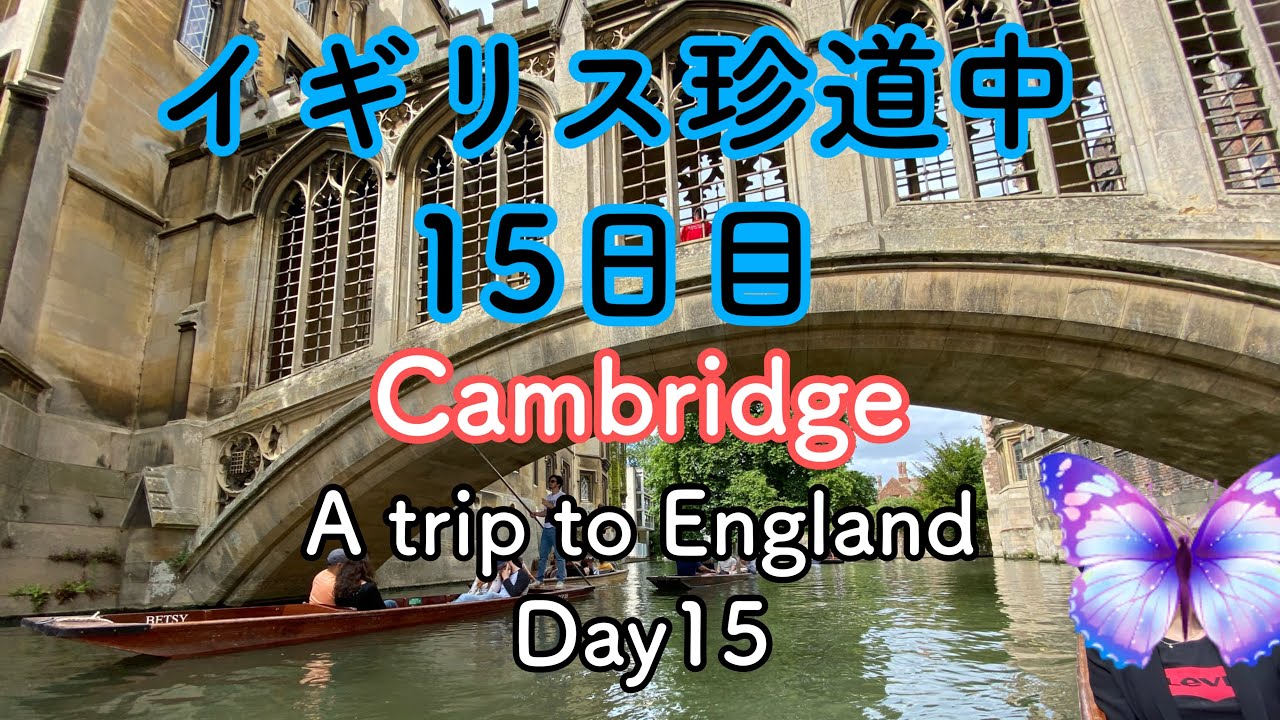 ケンブリッジでボートに乗りました