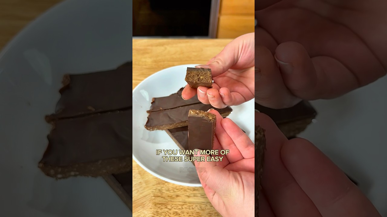 Super easy 4-ingredient almond bars? 🤔 #recipe #healthydessert #shorts