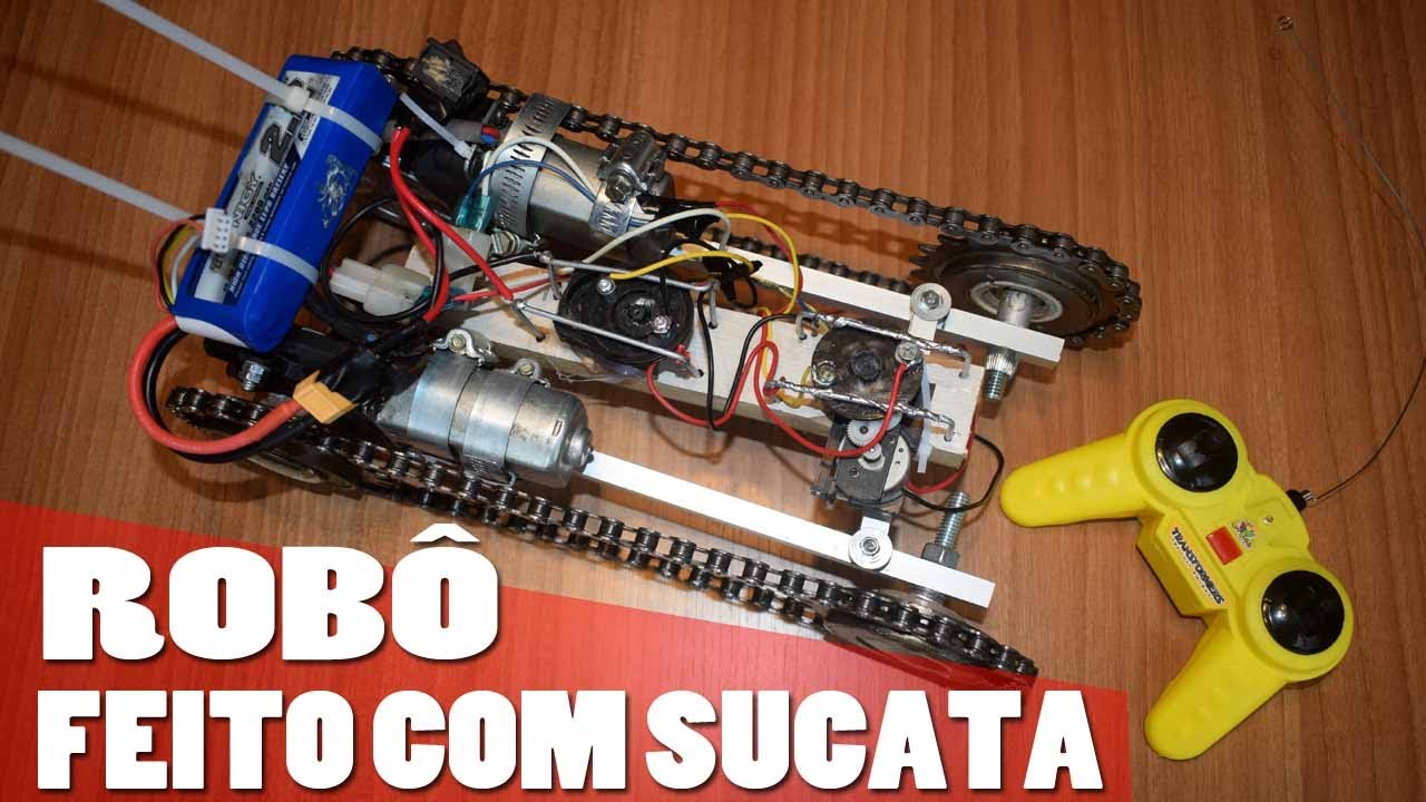 Esse robô vai para o espaço! Como fazer robô com sucata Final!