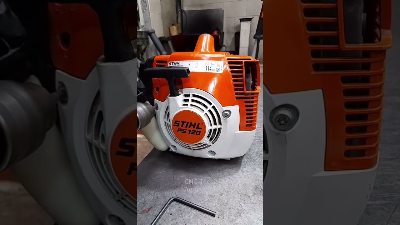 como calibrar tu stihl fs 120 #mecanica #desbrozadora #mantenimiento #jardiner&iacute;a #herramientas