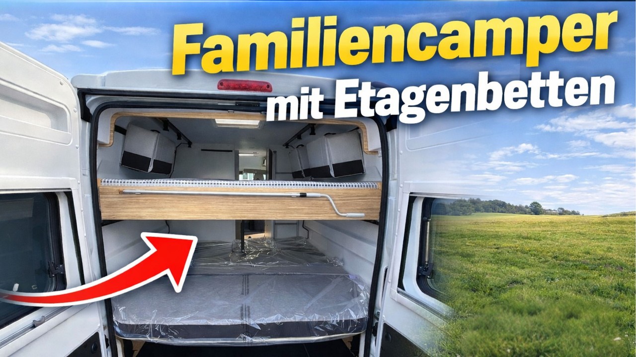 Etagenbetten im Sprinter? Familien Camper Pilote V630 S Expression erfindet Schlafkomfort neu
