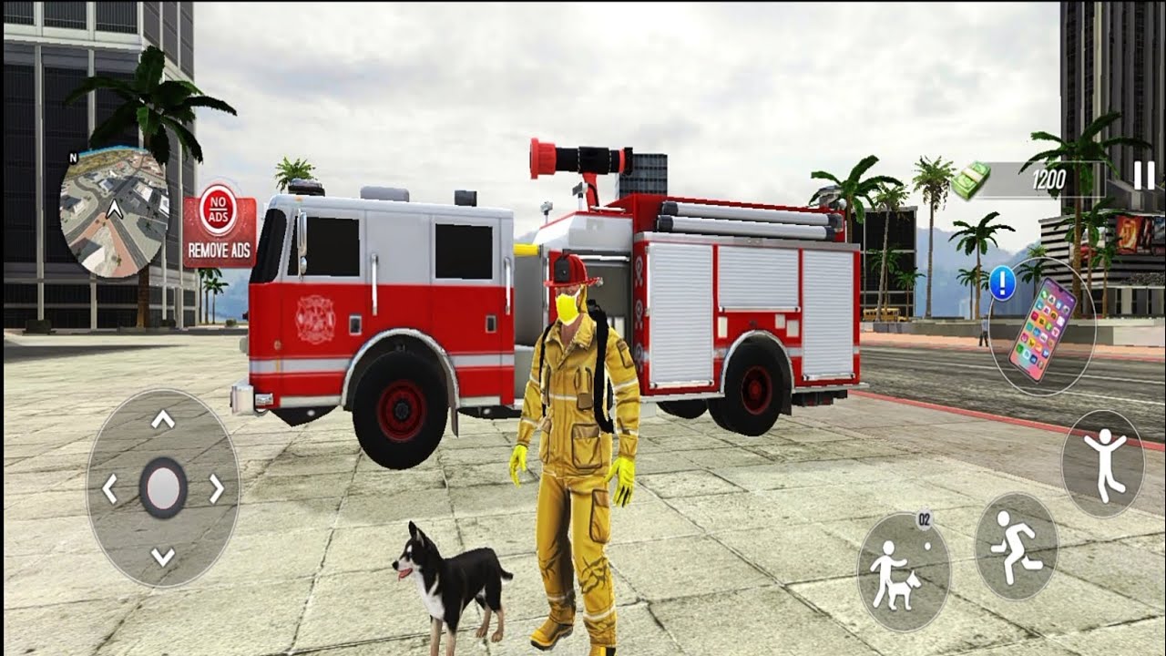 Fire Truck Rescue Simulator 3D; 911 Emergency Firefighter 🚒🔥-Gameplay 