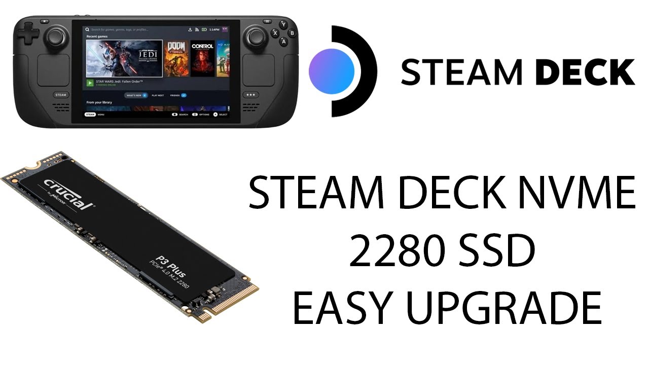 Steam Deck OLED 2280 M.2 NVME full size SSD Easy Internal Upgrade