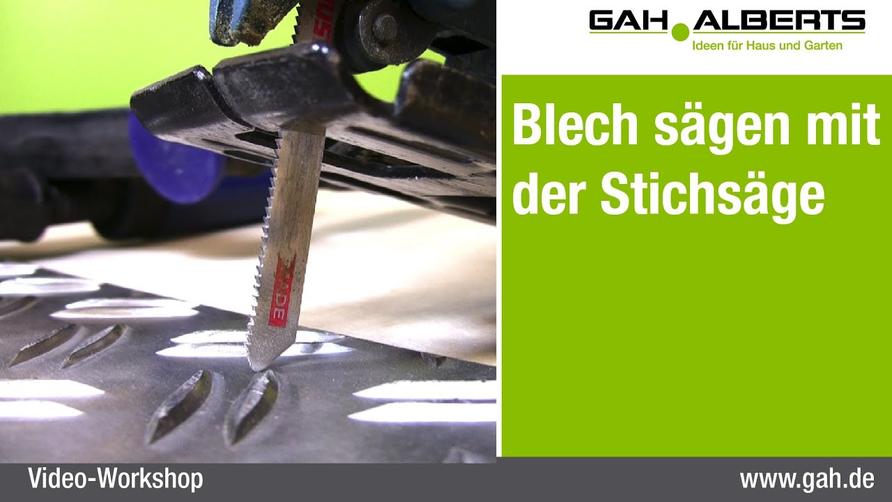 GAH-Alberts: Blech mit der Stichs&auml;ge bearbeiten