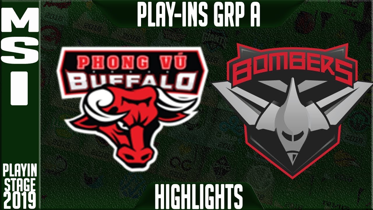 PVB vs BMR Highlights | MSI 2019 Play In Stage - Group A Day 1 | Phong vũ Buffalo vs Bombers