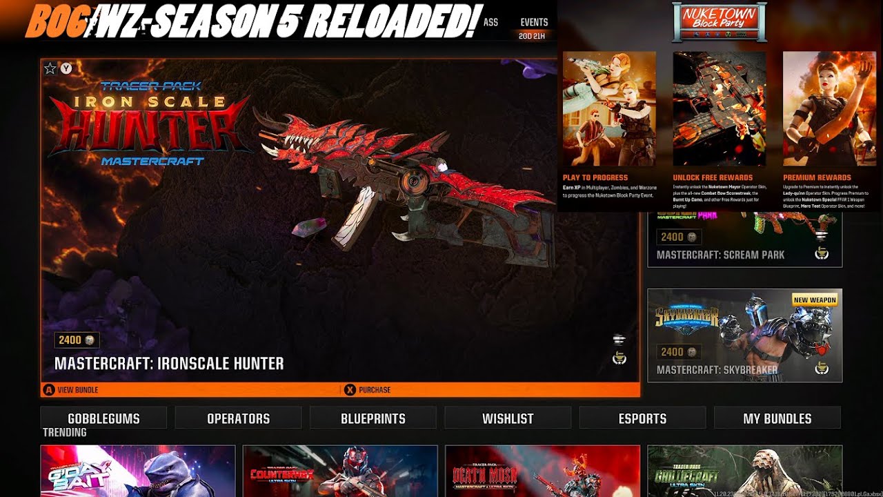 BO6/WZ-SEASON 4 RELOADED UPDATE! NEW MAP/NUKETOWN EVENT+BUNDLE