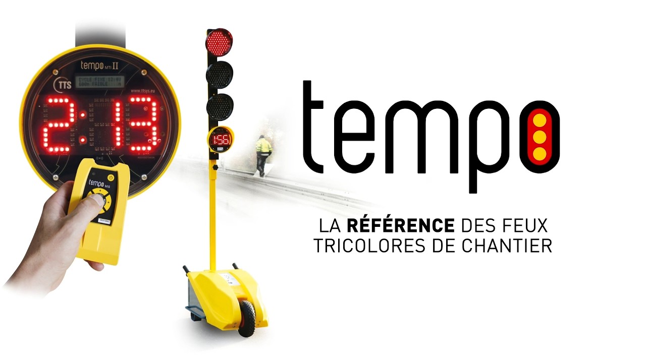 gamme TEMPO feux tricolores de chantier
