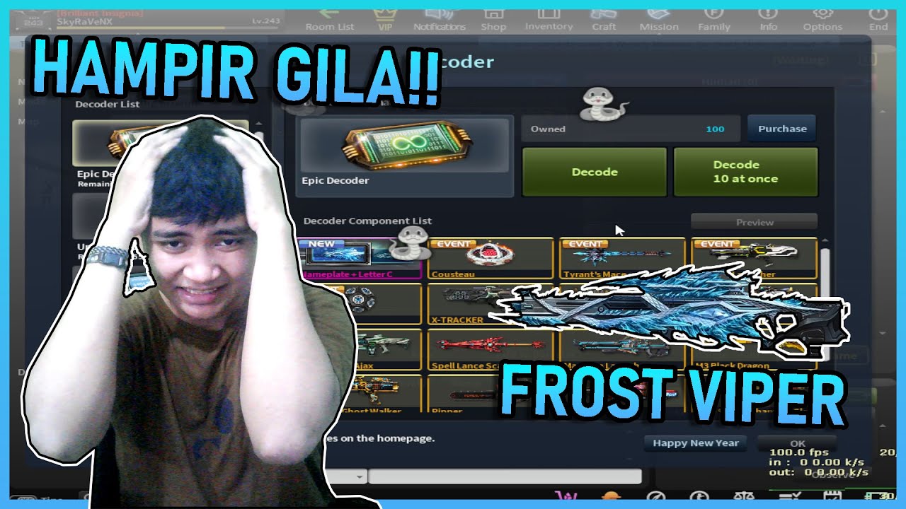 OPEN 100 DECO EPIC!!, Event FROST VIPER - Counter Strike Nexon