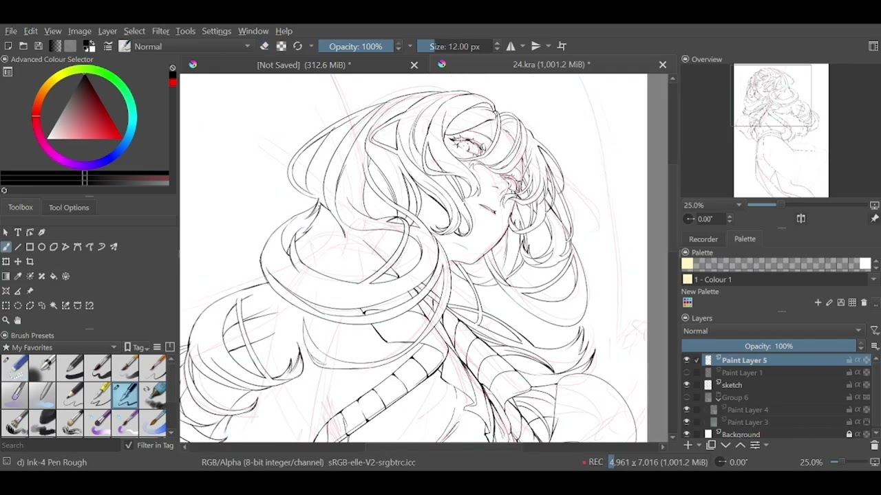 speedpaint | drawing process Krita