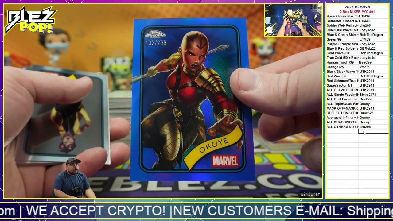 Набор из 2 карточек Topps Chrome Marvel 2024 и 2025 годов, смешанный, выберите цвет #01
