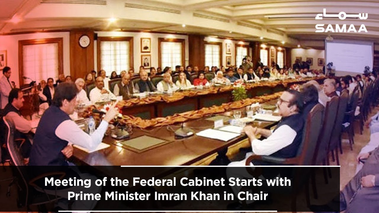 Meeting of the Federal Cabinet Starts with Prime Minister Imran Khan in Chair