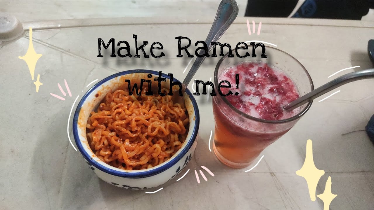 Make Ramen with me!!✨Korean BBQ flavour🍜& Strawberry mojito #dailyvideo#aesthetic#cooking#ramen