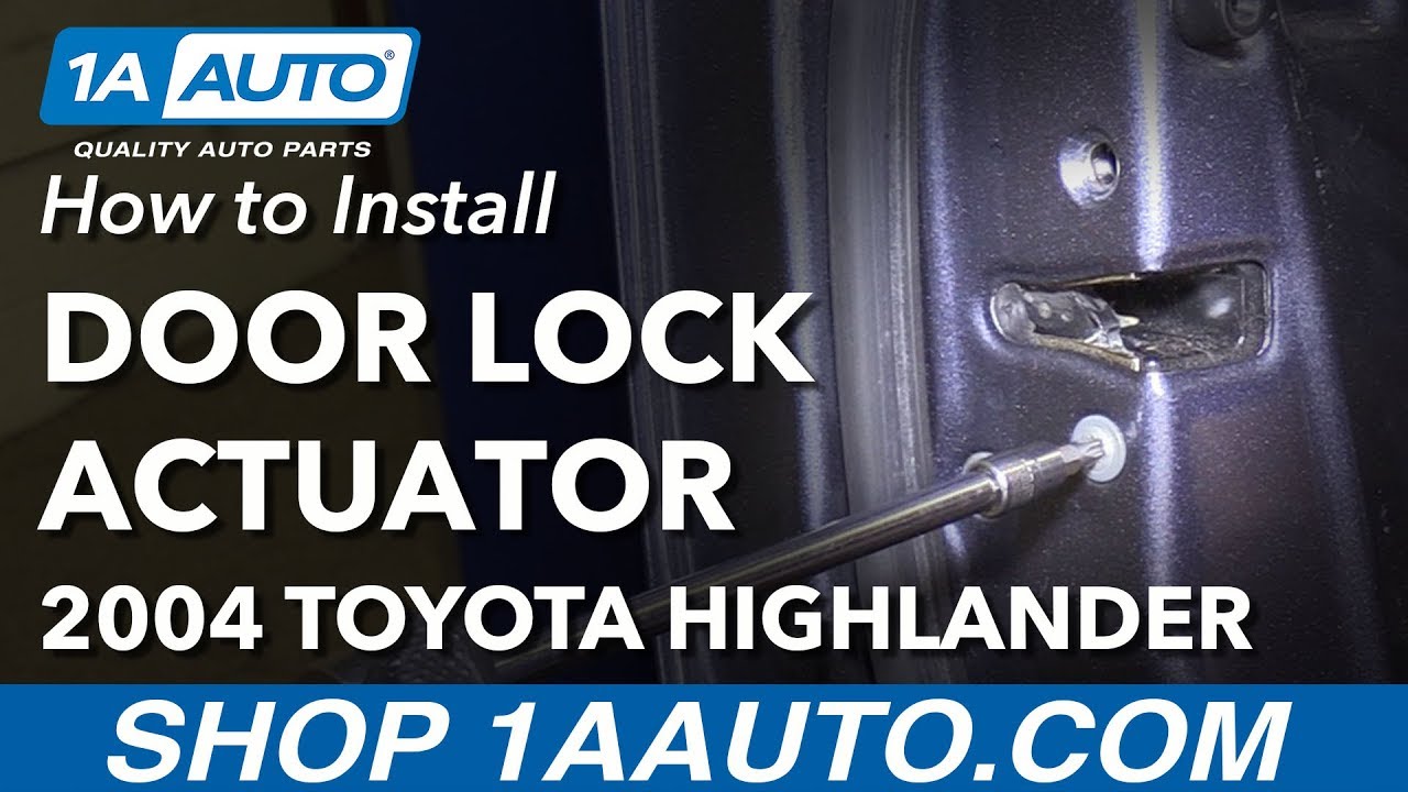 How to Replace Front Door Lock Actuator 00-07 Toyota Highlander