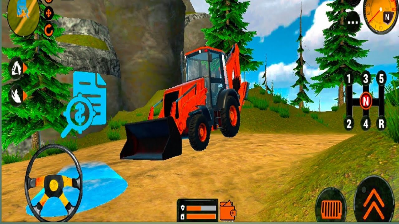 Jcb Backhoe Loader Driving - Bus Simulator Indonesia #Jcb #13 