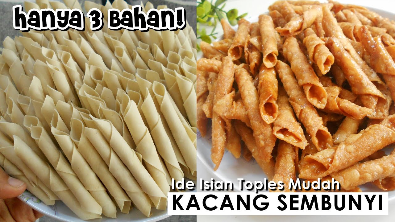 RESEP KACANG SEMBUNYI - Dari Kulit Pangsit Enak Renyah dan Mudah!