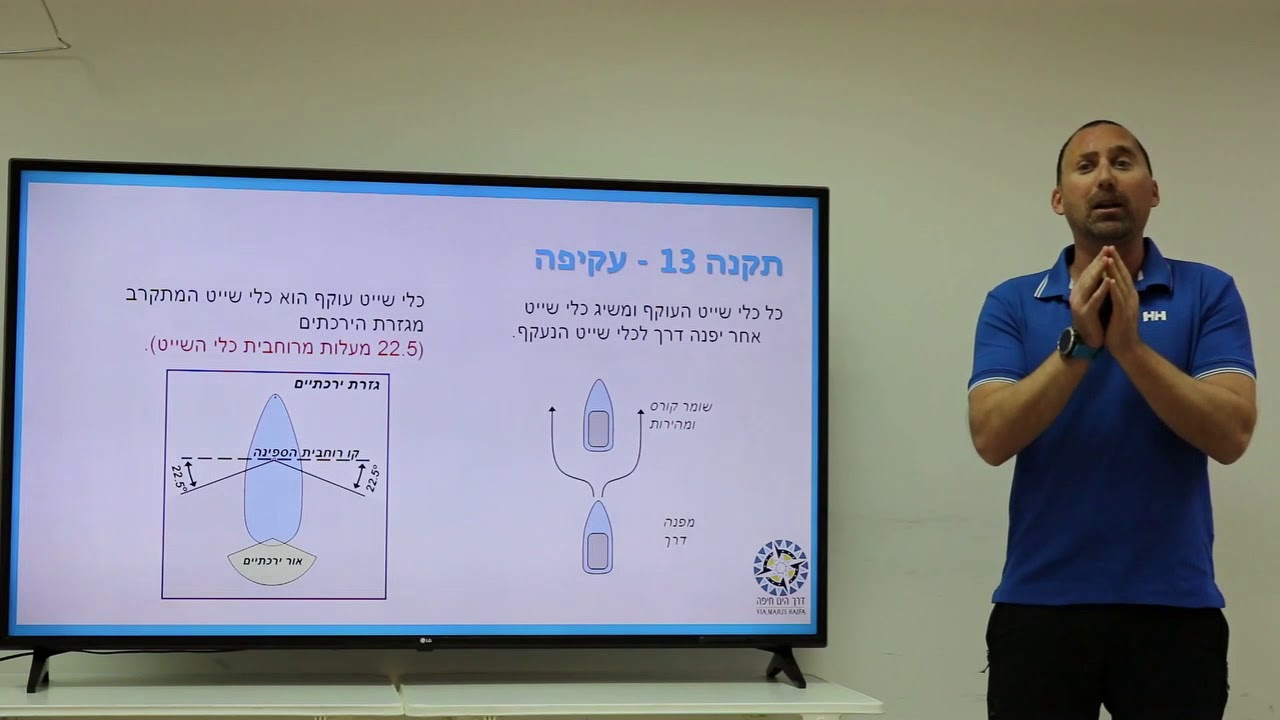 חוקי דרך - תמרורים בים - דרך הים חיפה