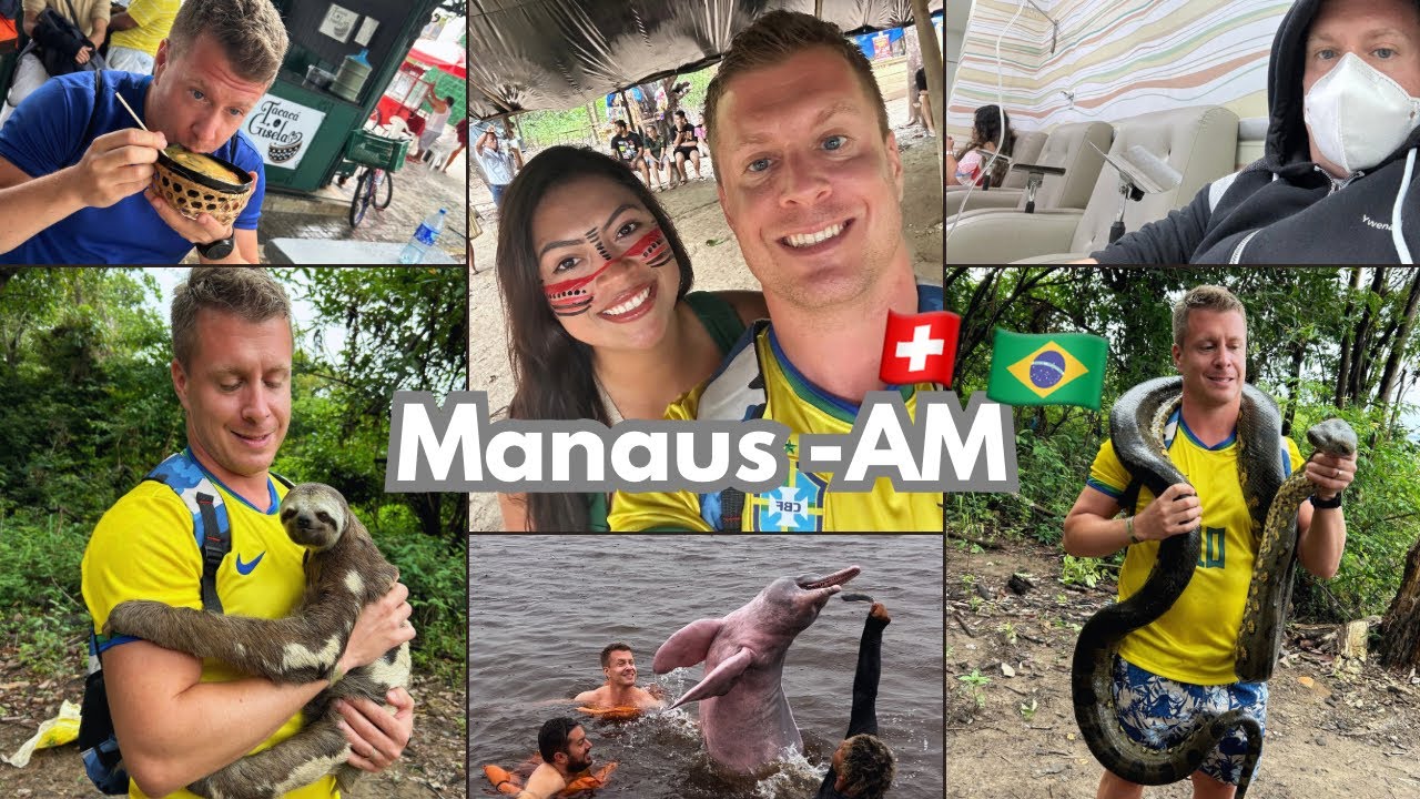 Manaus-AM  encontramos com Botos visitamos uma aldeia indígena ele pegou DENGUE