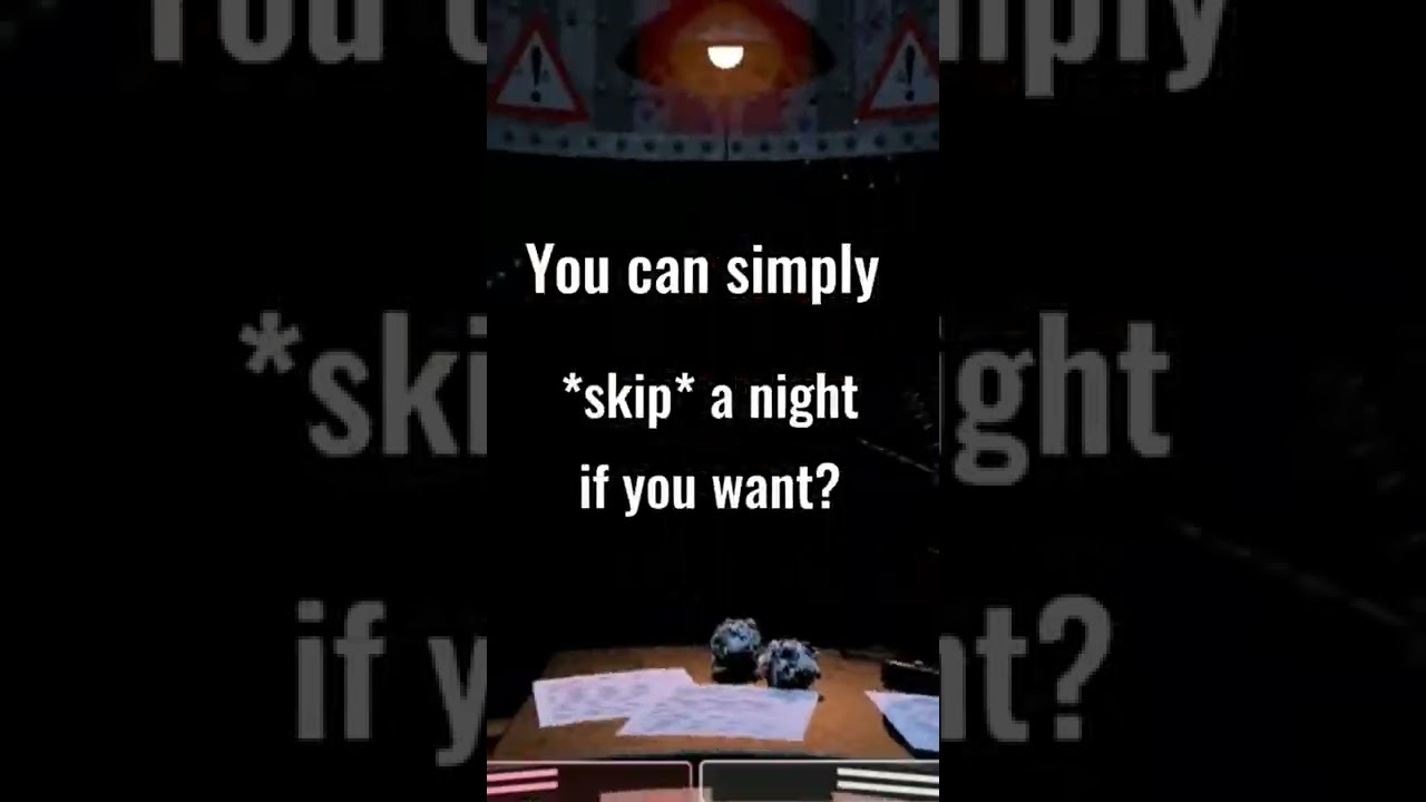 The *skip a night* trick in fnaf 2!😲 #shorts #viralshorts #fnaftricks #fnaf