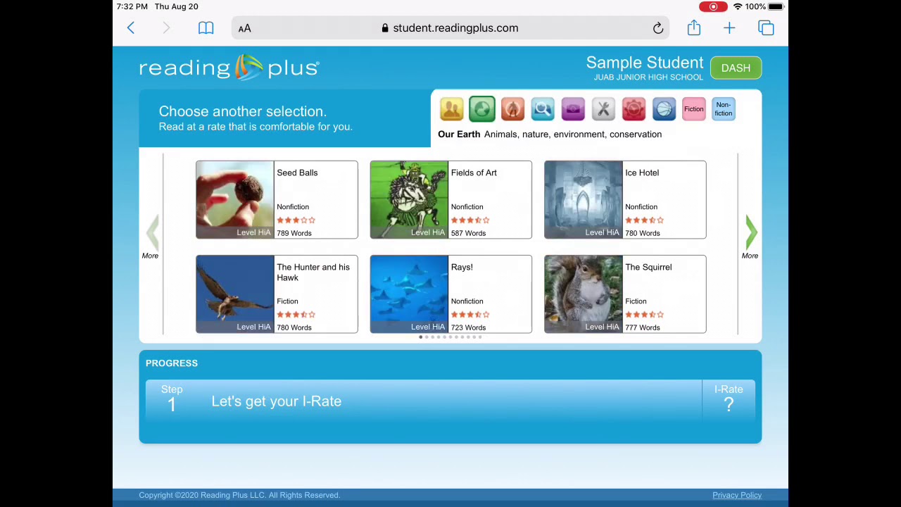Reading Plus Tutorial Video