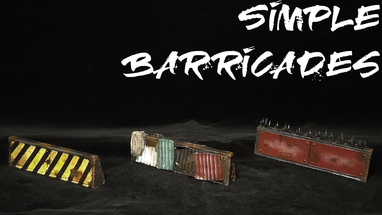 Terrain Tutorial - Simple Barricades - Warhammer 40K, Kill Team, Necromunda