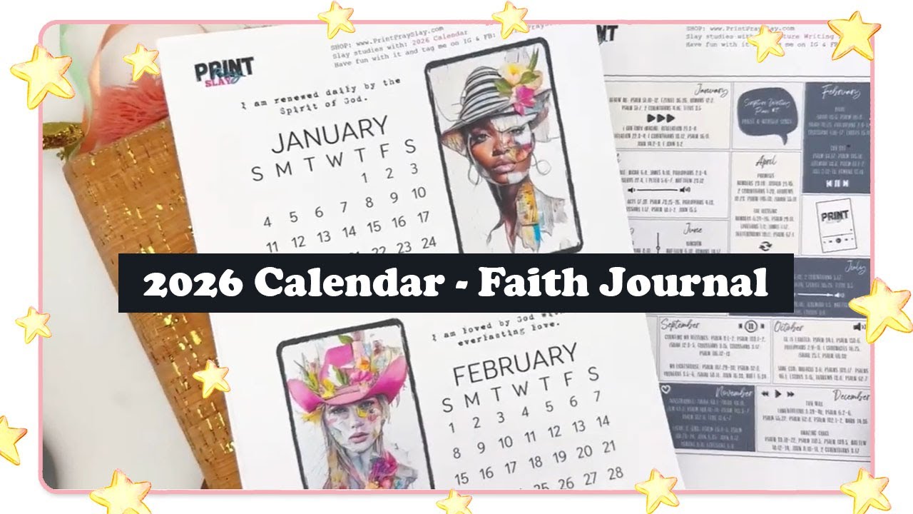 Календарь на 2026 год для моего дневника веры