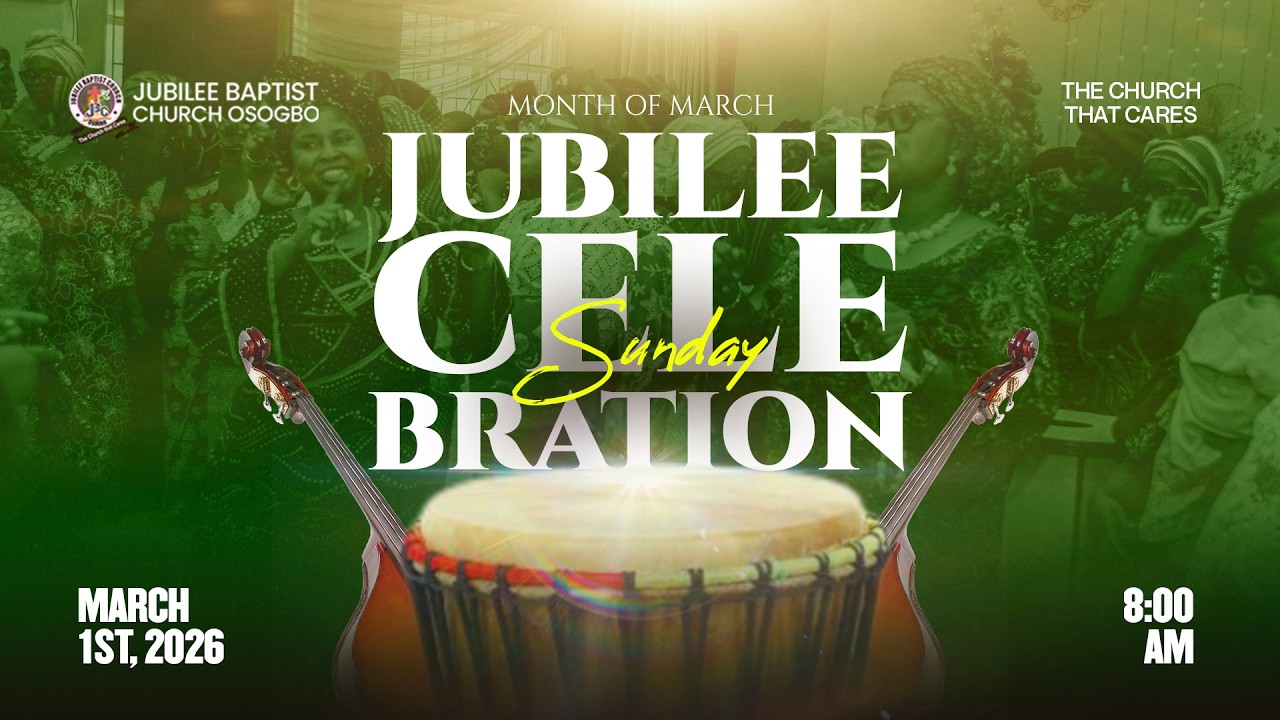 JUBILEE CELEBRATION SUNDAY | MARCH 1ST, 2026