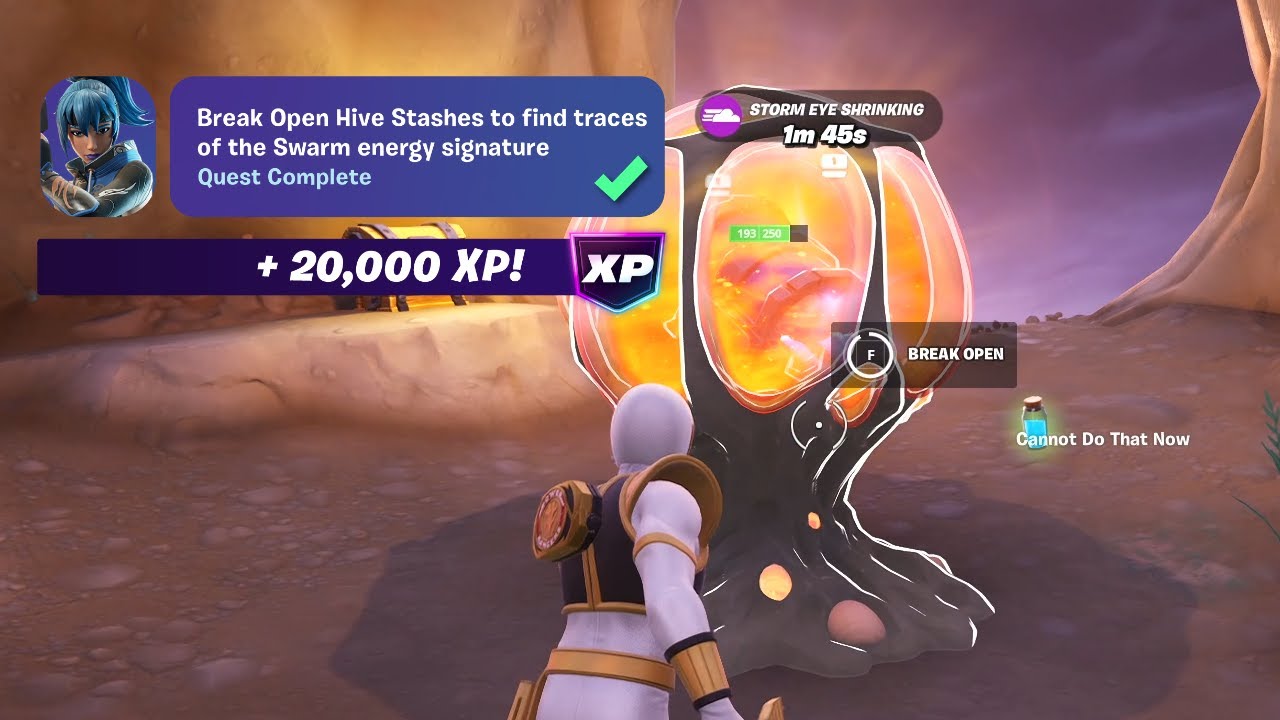 How to EASILY Break Open Hive Stashes to find traces of the Swarm energy signature Fortnite