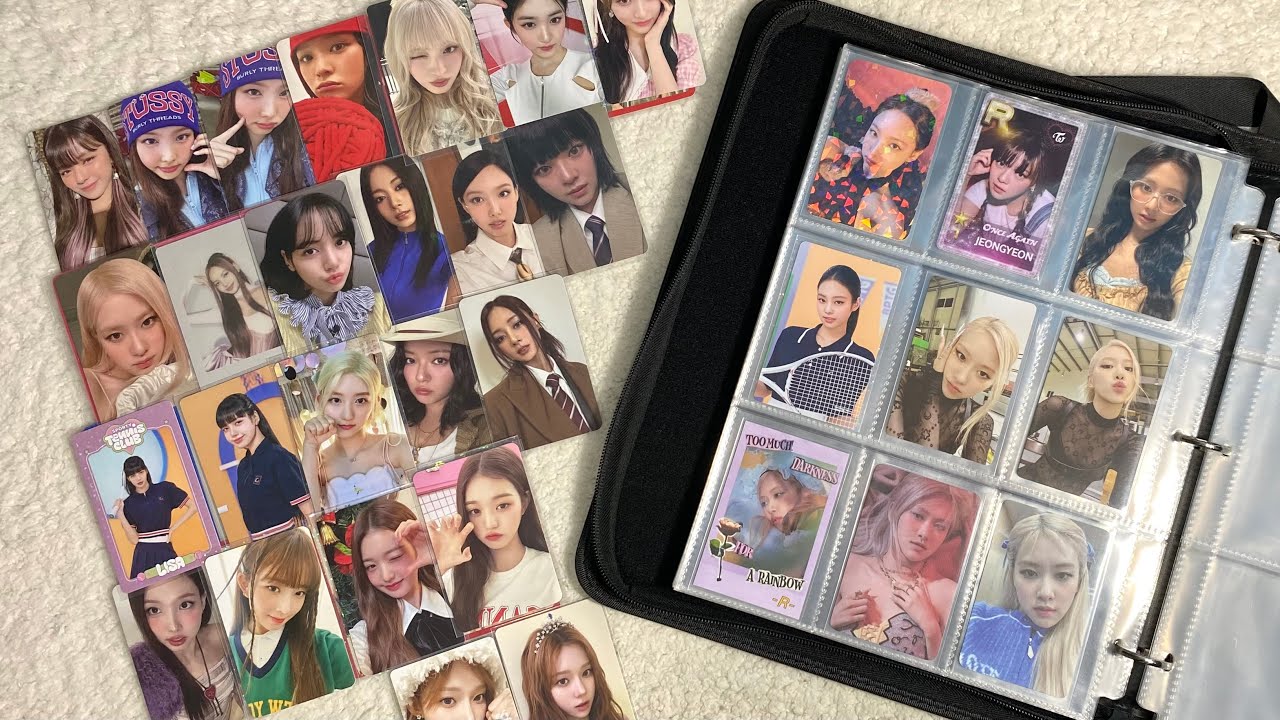 Organizando Photocards Twice, Blackpink, Ive, y Aespa Binder a4