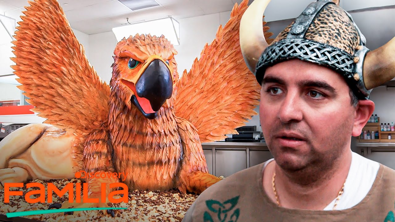 Enorme pastel medieval de ave gigante | Cake Boss | Discovery Familia