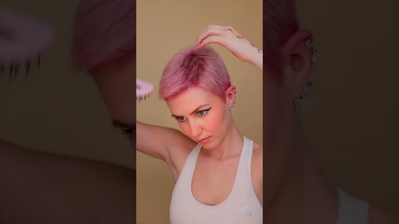 Styling my very short hair! #shorthair #shorthairstyle #hairstyle