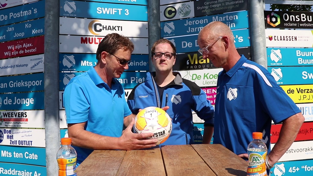 Swift64TV Intervieuw Kevin vd Brakel aanbieden nieuwe wedstrijd bal