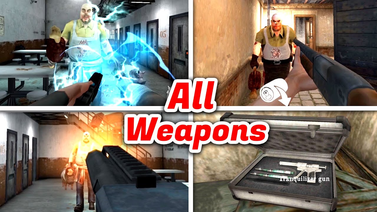 Mr Meat 2 All Weapons 🔫 Mr Meat All Weapons