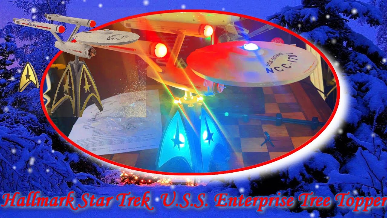 Hallmark Star Trek U.S.S. Enterprise NCC-1701 Tree Topper Mirror Mirror Series (2020)