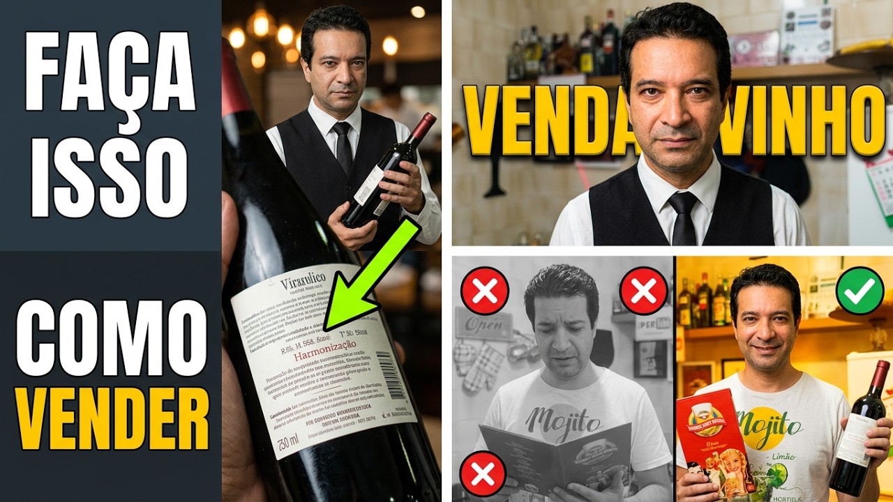 Garçom Vendendo Vinhos | Como Agir? | Denis de Moraes