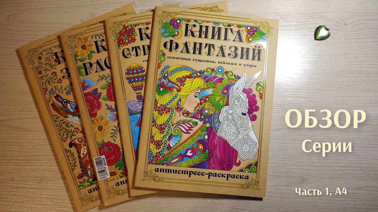 Обзор серии раскрасок Miland. Часть 1. А4. 