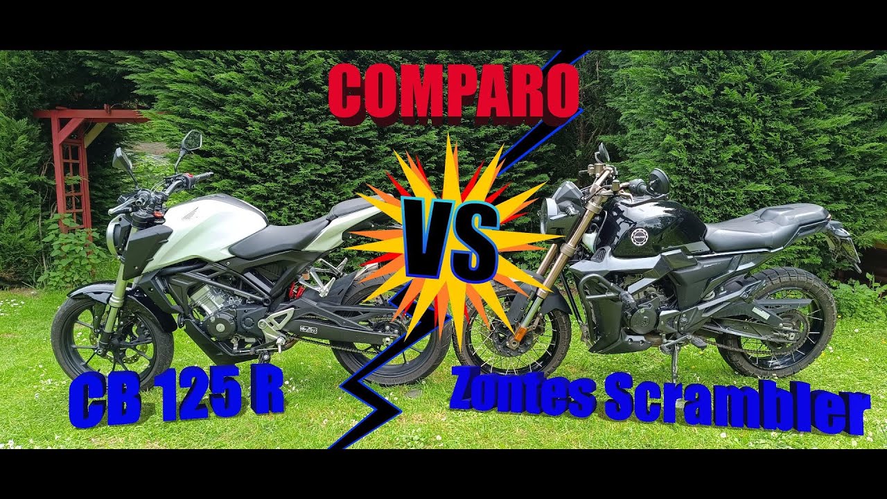CB125R vs Zontes Scrambler 125 ( guide d'achat)
