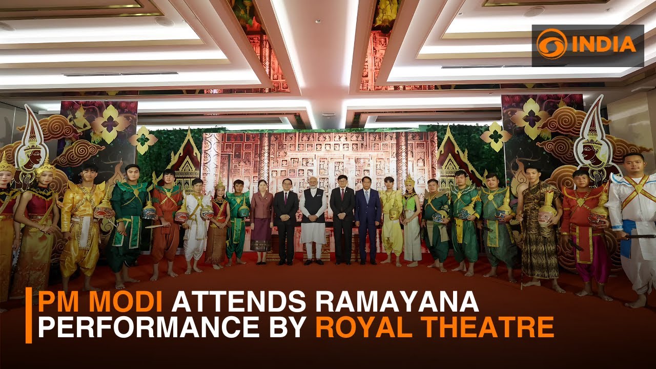 PM Modi attends Laos-style Ramayana by Royal Theatre of Luang Prabang | DD India